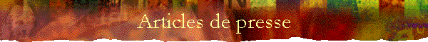 Articles de presse